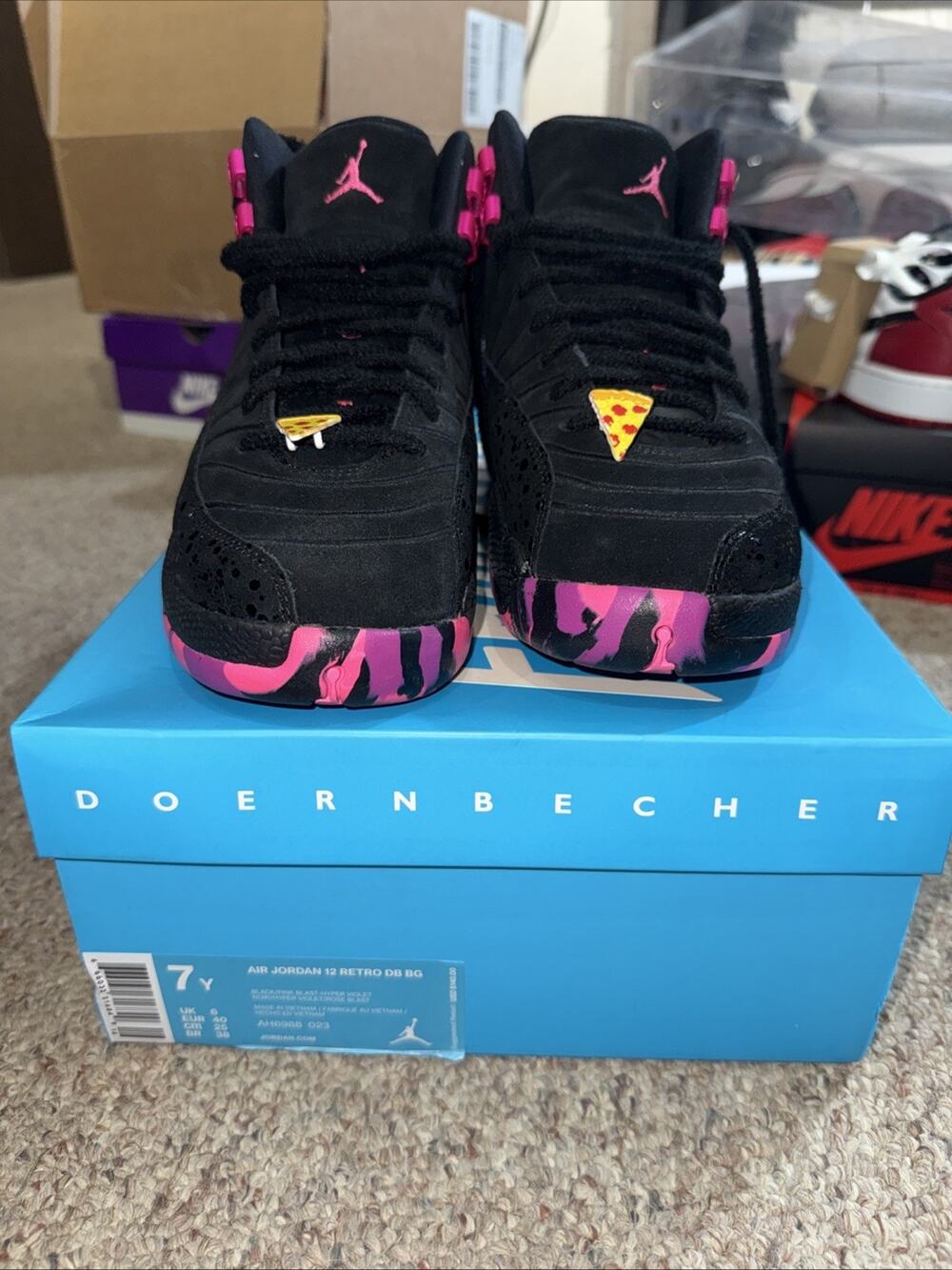Size 7Y Air Jordan 12 Retro Doernbecher AH6988-023 LEP